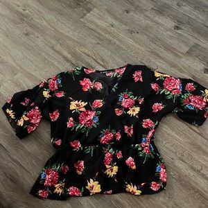 Floral Plus Top